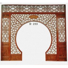 廠(chǎng)家長(zhǎng)期供應(yīng)仿古門(mén)窗 落地罩 月亮門(mén) 弧形隔斷 雕花鏤空花格定制